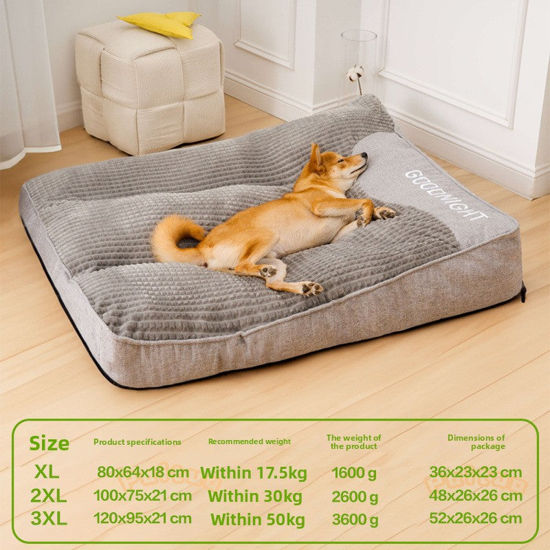 Cama lavable de esponja para perros medianos y grandes