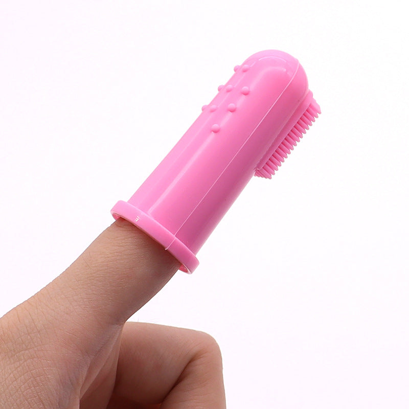 Cepillo dental de silicona para perros y gatos
