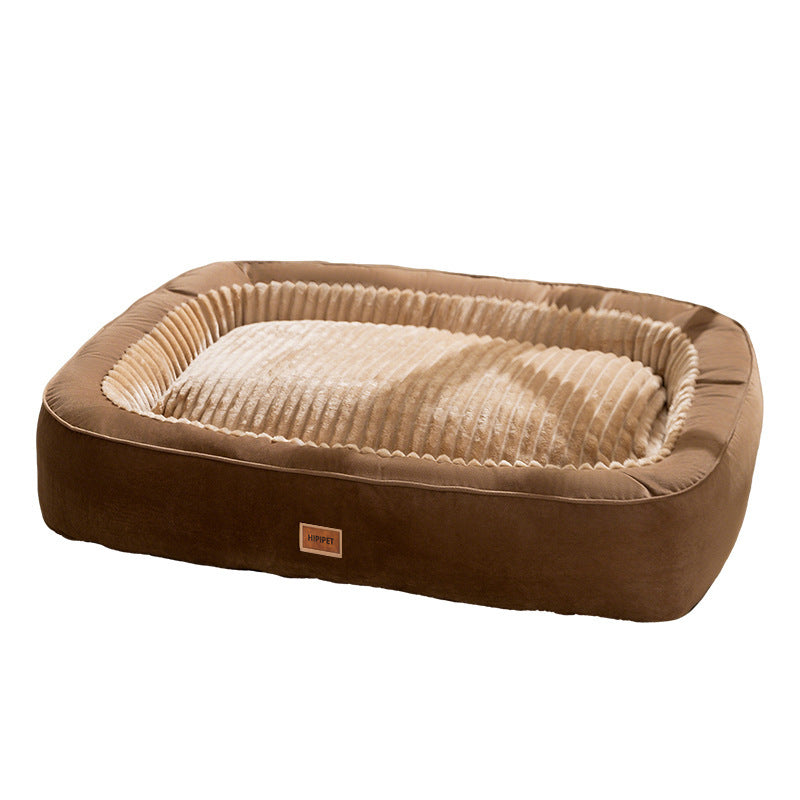 Cama semiencerrada cálida para perros y gatos