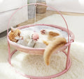 Cama semicerrada para gatos, 45 × 45 × 40 cm