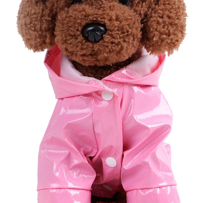 Chubasquero impermeable con capucha para perros y gatos