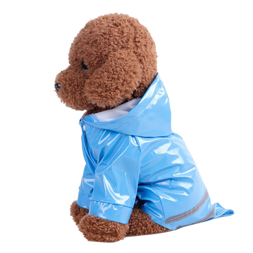 Chubasquero impermeable con capucha para perros y gatos