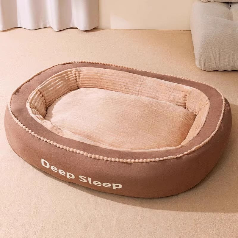 Cama acolchada y lavable para perros