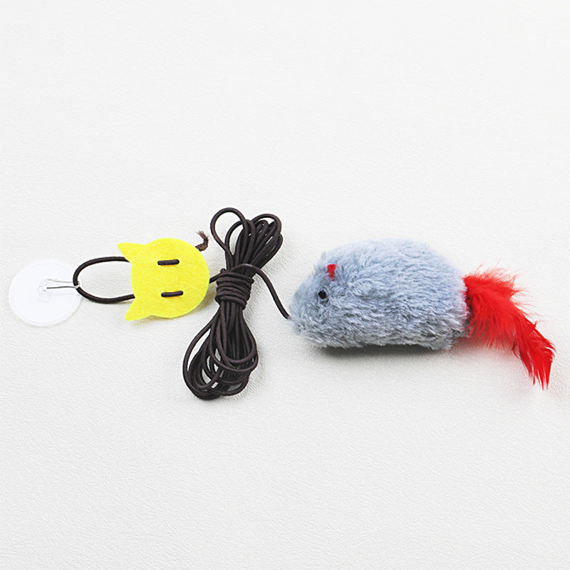 Ratón de peluche con sensor inteligente y sonido para gatos