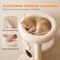 Árbol rascador para gatos de 4 niveles con dos nichos