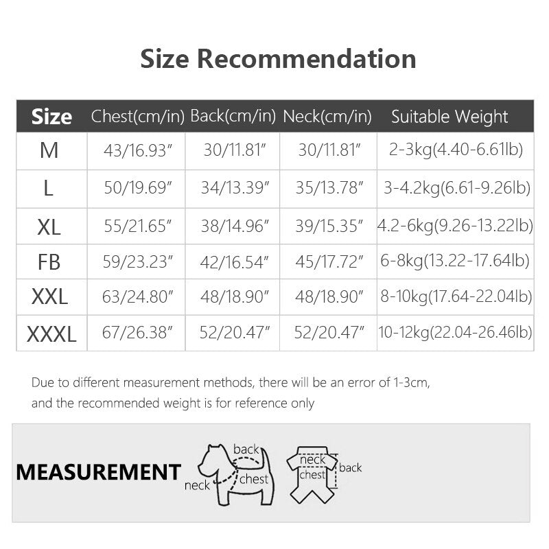 Abrigo acolchado de invierno para perros