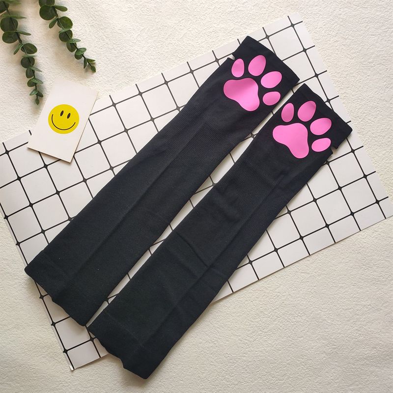 Calcetines con patas de gato 3D y almohadillas de silicona