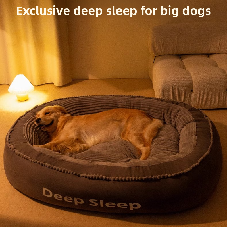 Cama acolchada y lavable para perros