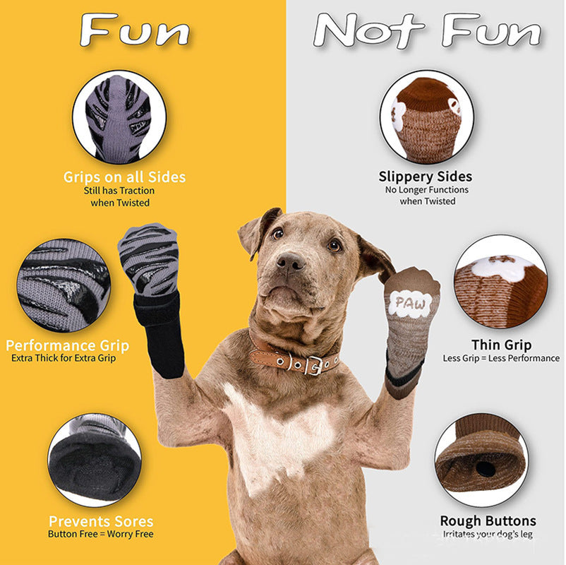 Calcetines Antideslizantes e Impermeables para Perros · 4 Piezas, foto 4 de 85