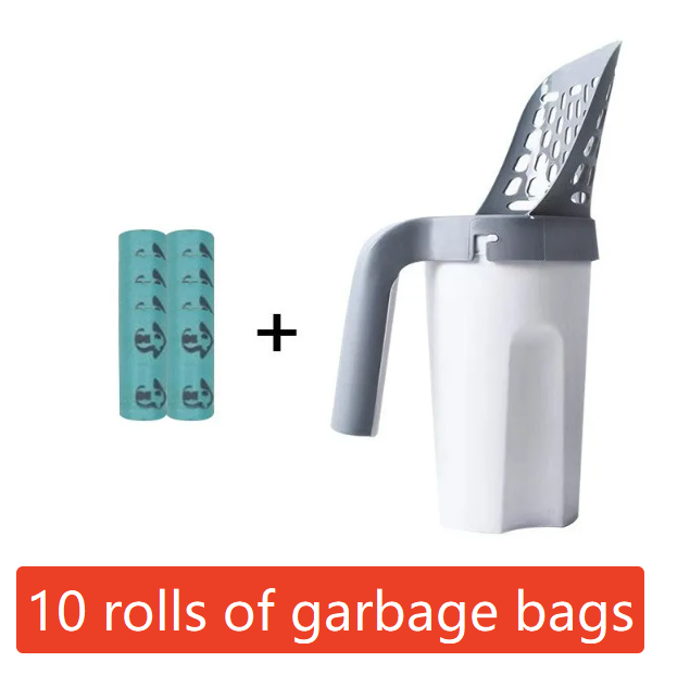 Pala recogedora de residuos con cubo integrado