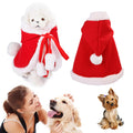Capa navideña con capucha para perros y gatos