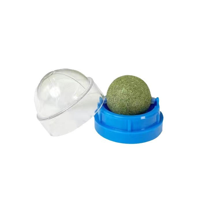 Pelota giratoria de hierba gatera para gatos