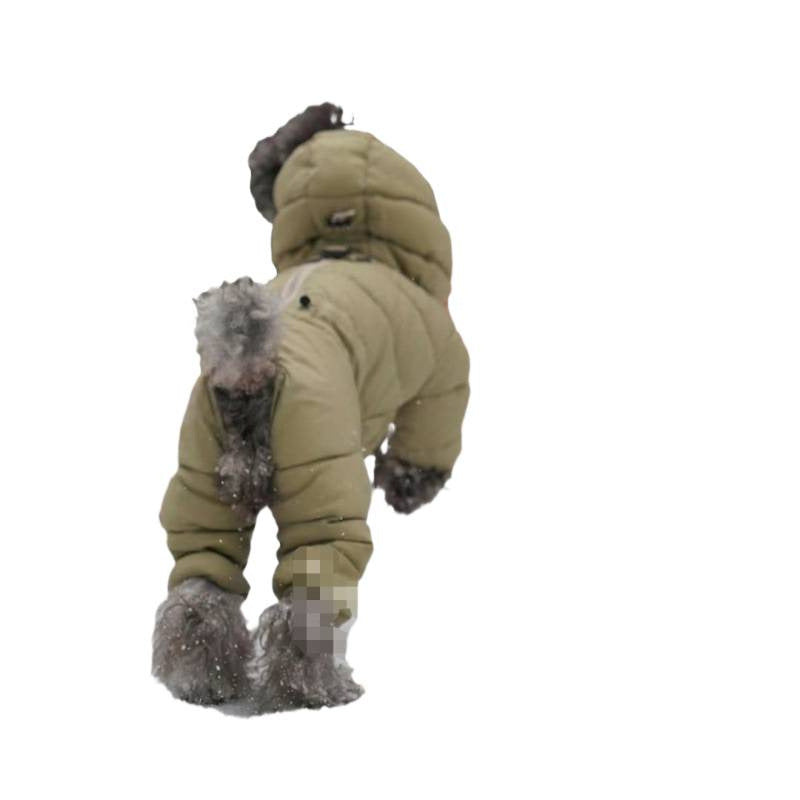 Abrigo de invierno de cuatro patas para perros pequeños