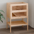 Jaula Para Hámster 55X40X80 Cm De Madera Maciza De Abeto