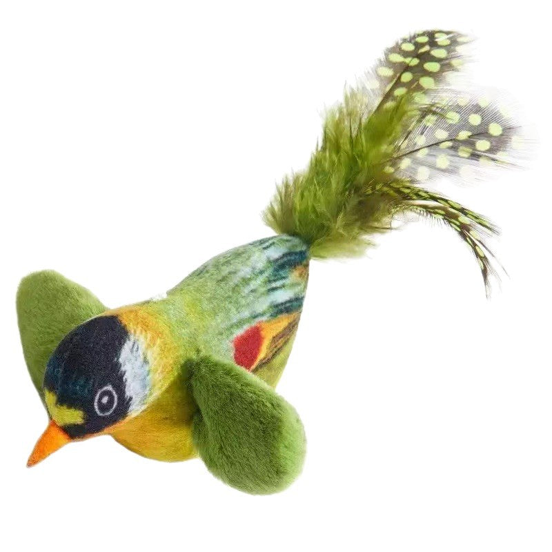 Juguete interactivo de pájaro con sonido para gatos