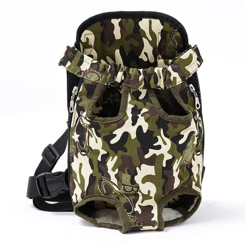 Mochila portabebés para perros y gatos, con patas fuera