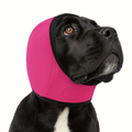 Orejeras antirruido para perros para tormentas y petardos – Rojo rosado