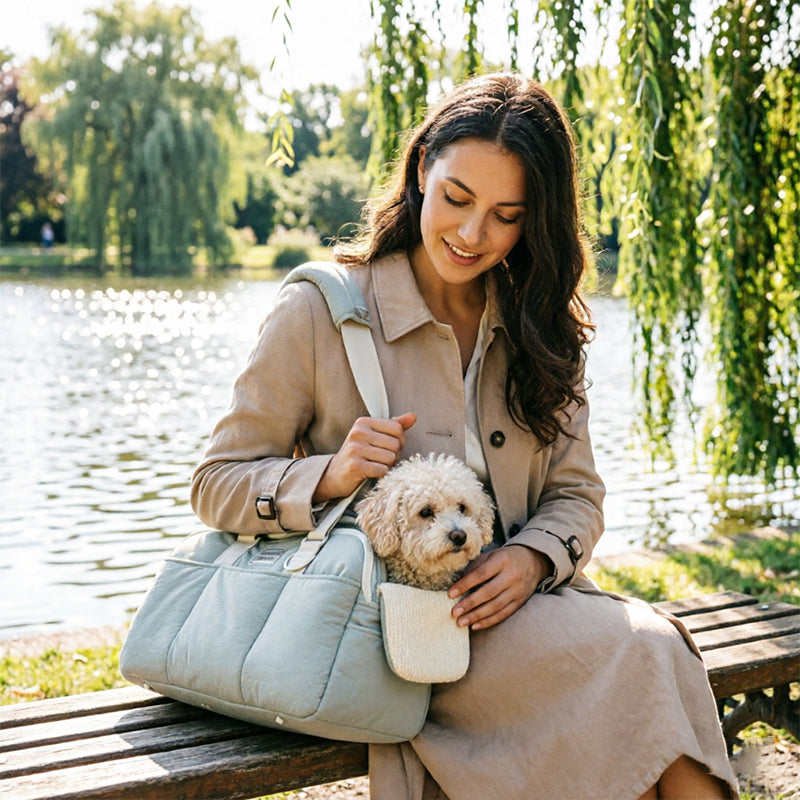 Bolso transportín transpirable para gatos grandes
