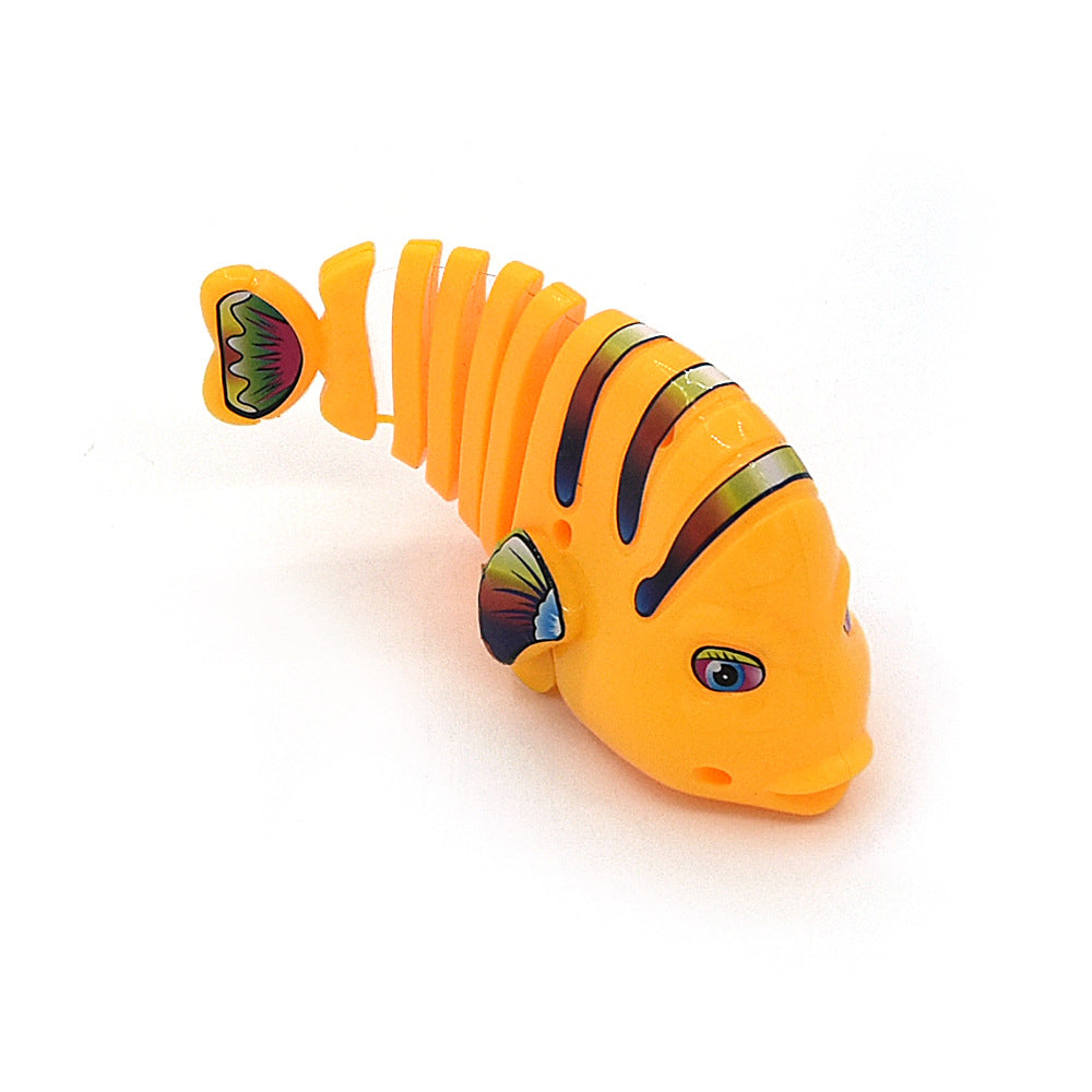 Juguete de pez con muelle oscilante para gatos