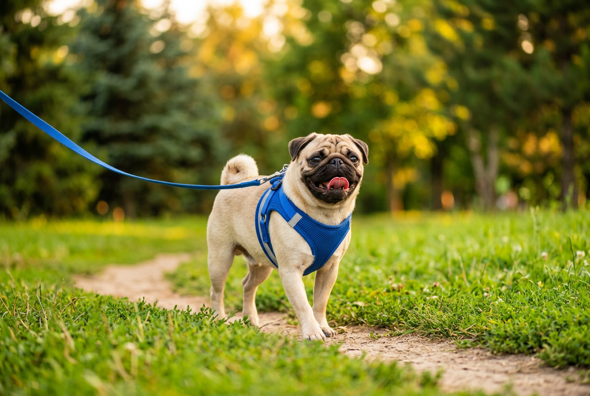 Arnés reflectante con correa para perros pequeños y gatos