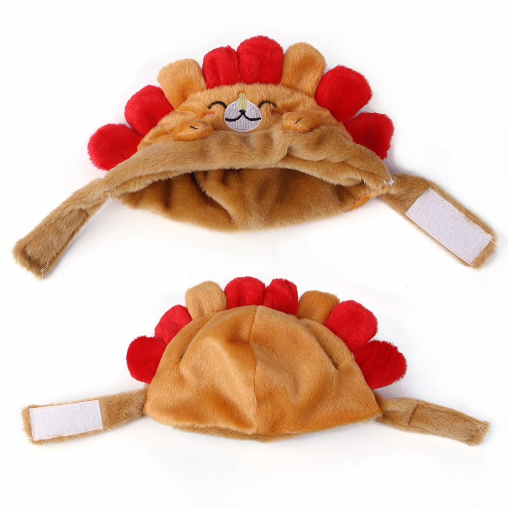 Gorro decorativo de erizo para gatos y perros pequeños