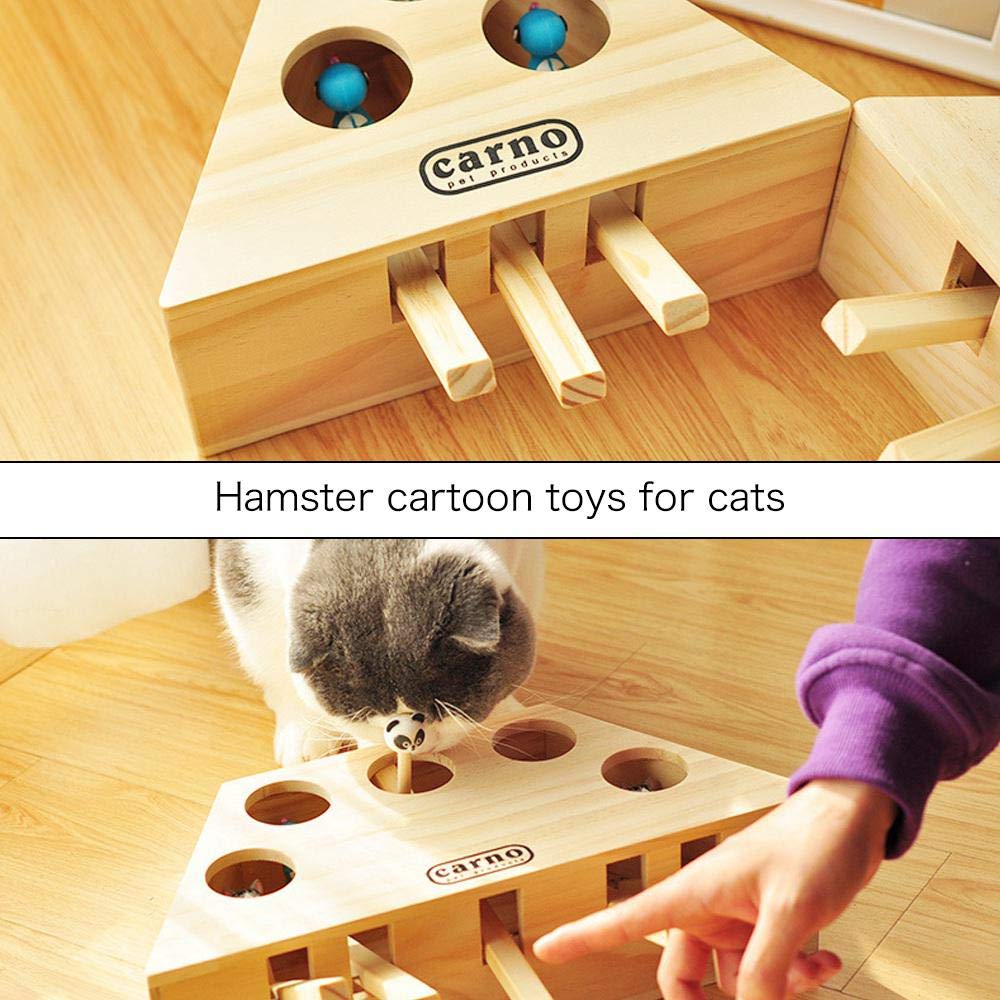 Laberinto interactivo de madera para gatos, foto 4 de 8