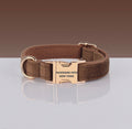 Collar ajustable marrón para perros y gatos Pawsome Pets New York