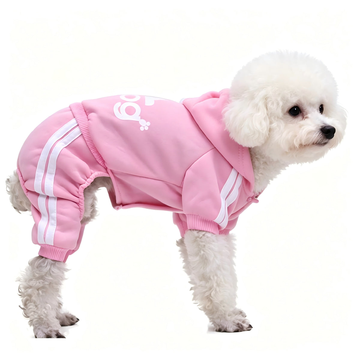Sudadera con capucha de cuatro patas para perros y gatos