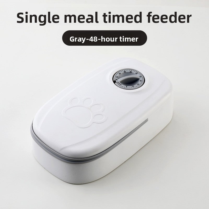 Comedero automático programable para perros y gatos – Gris, un cuenco
