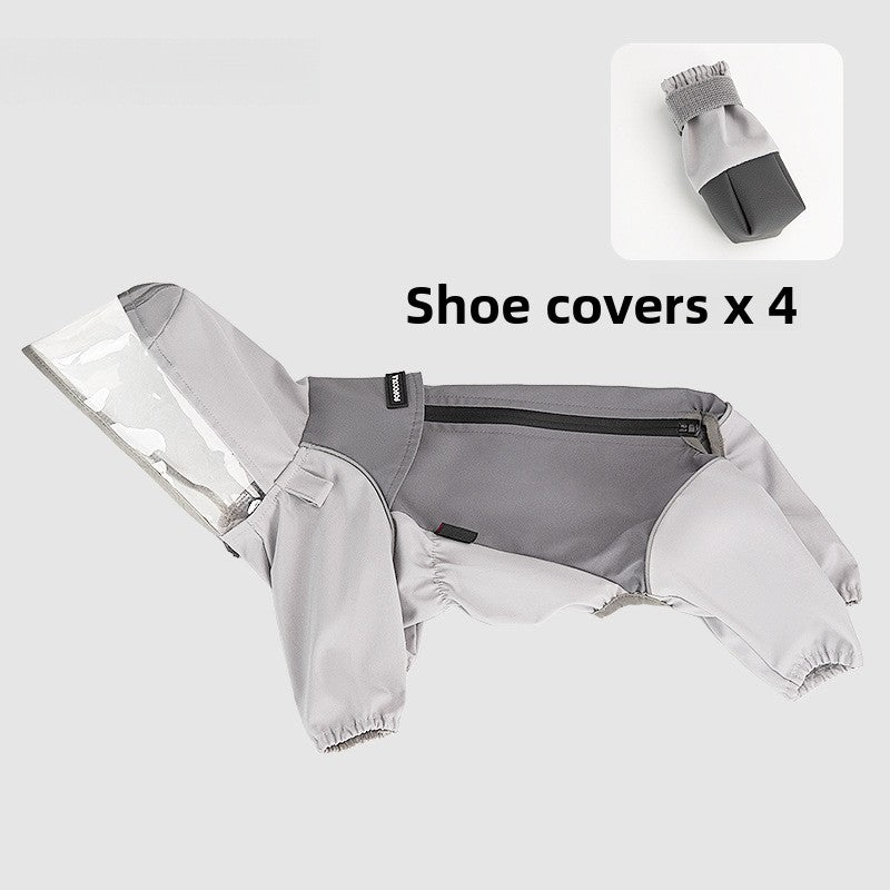 Chubasquero impermeable de cuatro patas para perros