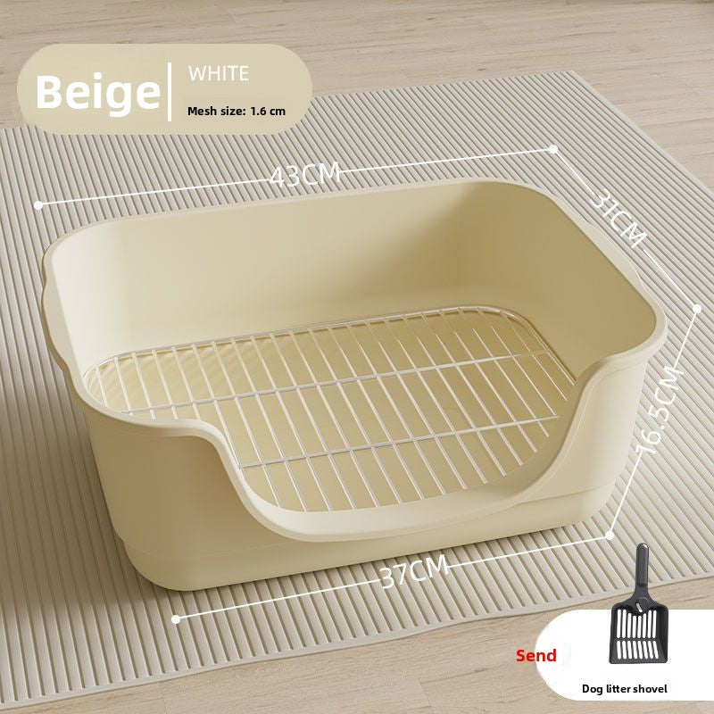 Baño higiénico para perros fácil de limpiar