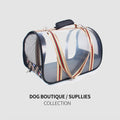 Bolso transportín transparente para perros y gatos