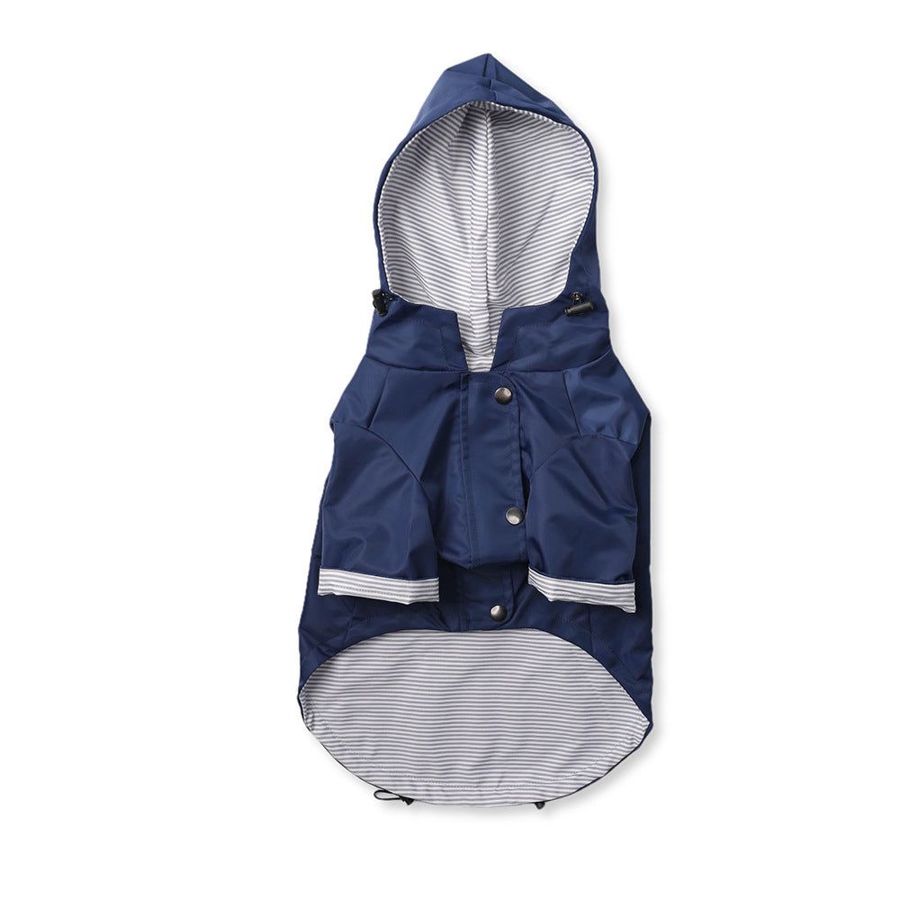 Chubasquero grueso de estilo británico retro para perros