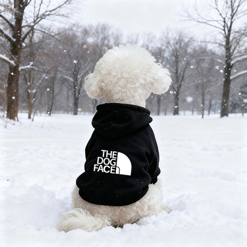 Sudadera de forro polar con capucha para perros y gatos – Negro DF