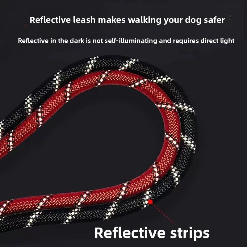 Set reflectante de collar, arnés y correa para perros