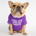 Camiseta de Cuello Redondo para Perros y Gatos – Estampado morado