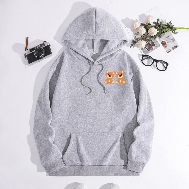 Sudadera estampada con capucha para amantes de los perros