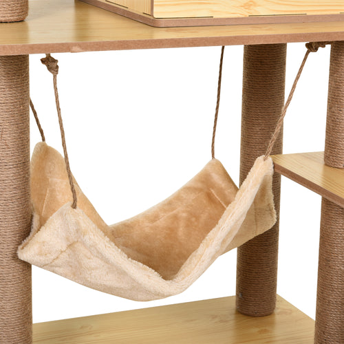 Árbol rascador para gatos con hamaca y plataformas, foto 2 de 9