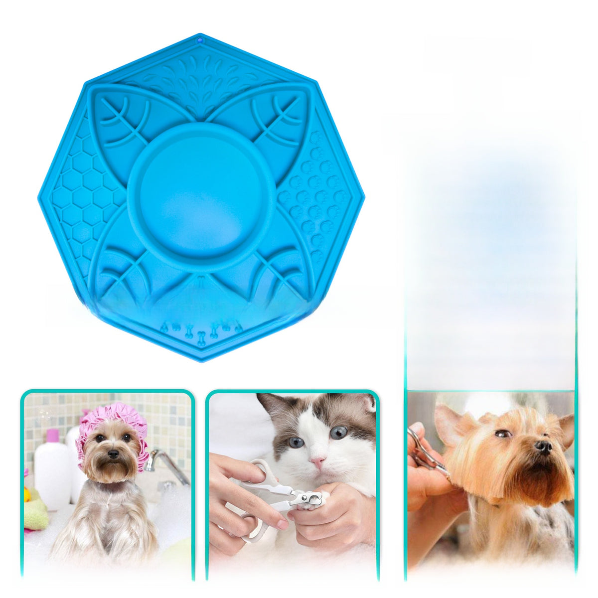 Alfombrilla lamedora de silicona para que tu perro coma despacio