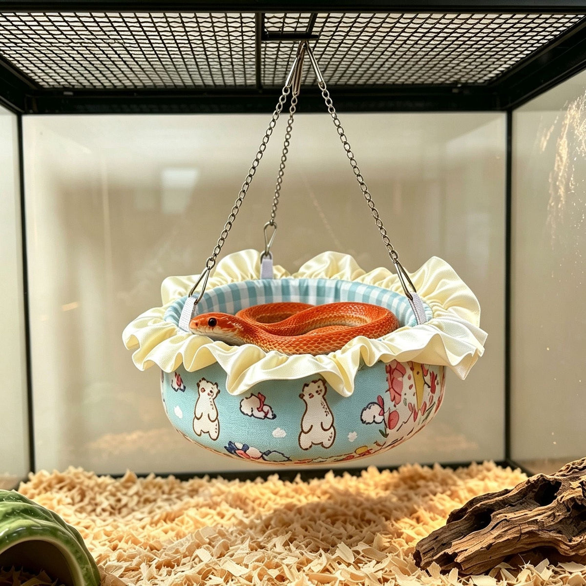 Hamaca colgante para reptiles