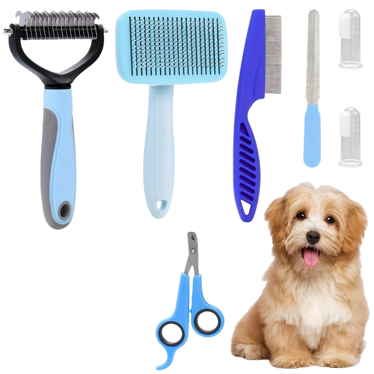 Kit de aseo para perros de 8 piezas