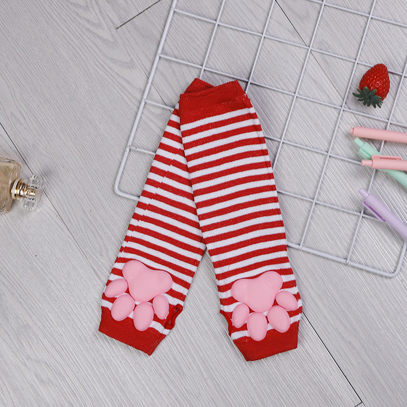 Calcetines con patas de gato 3D y almohadillas de silicona