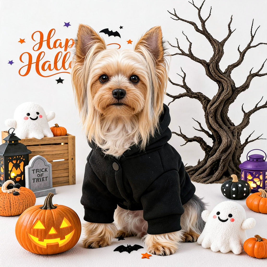 Sudadera negra de Halloween para perros y gatos, foto 2 de 2