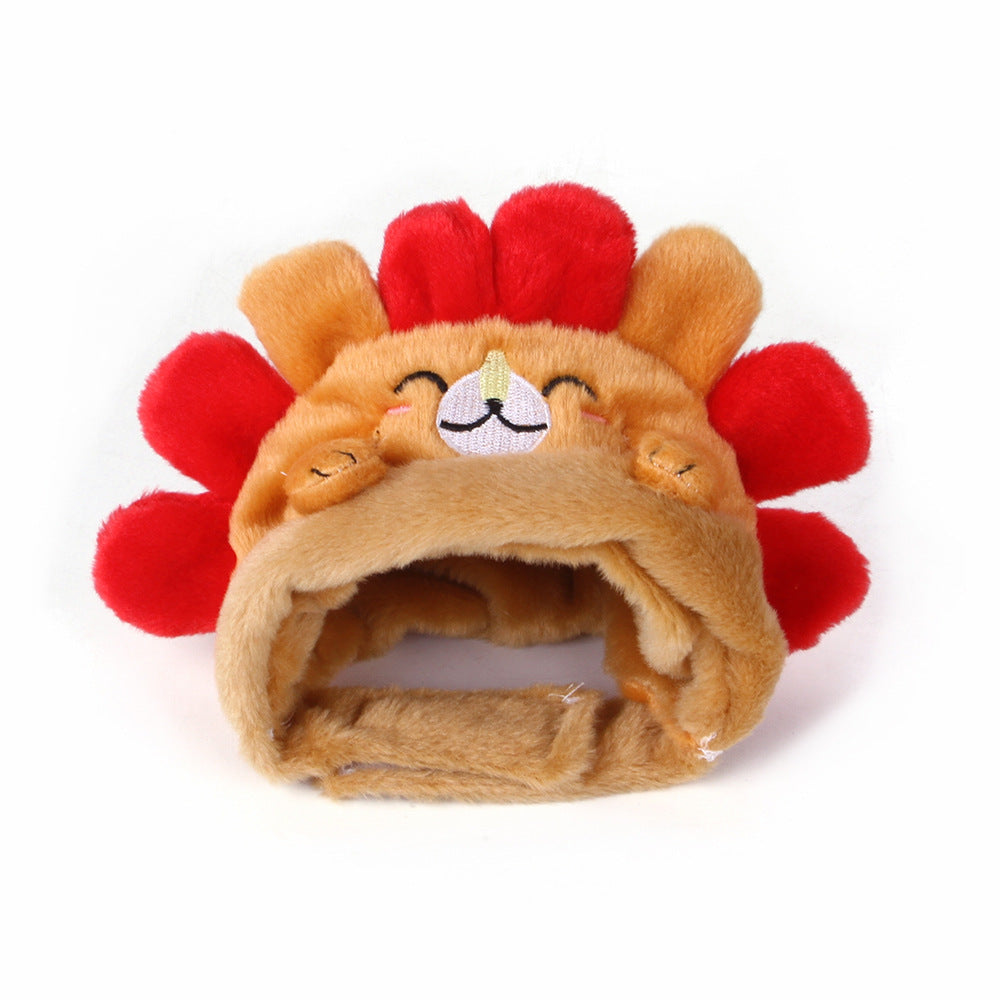 Gorro decorativo de erizo para gatos y perros pequeños