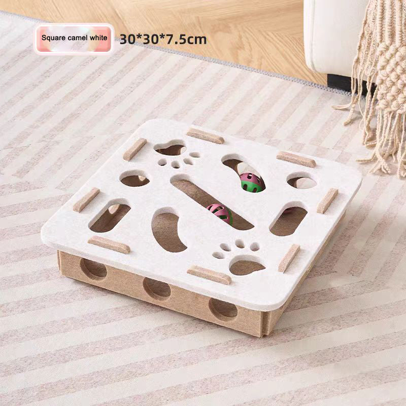 Juguete de fieltro para gatos con 3 cascabeles
