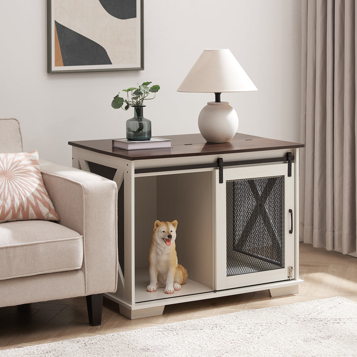 Jaula de madera para perros con puerta corredera, foto 13 de 18