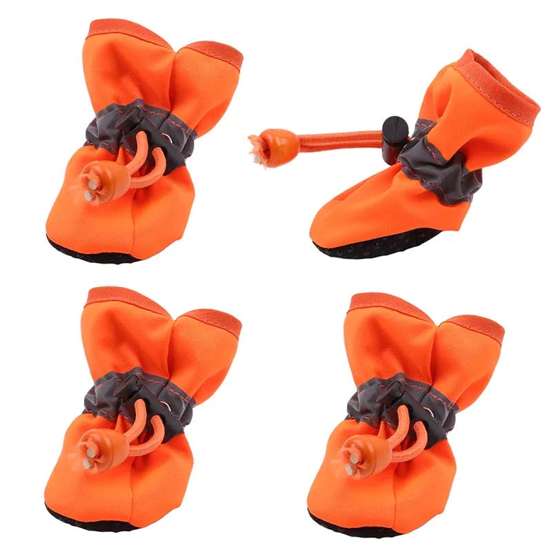 Botas impermeables antideslizantes para perro y gato (4 uds.)
