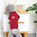 Jersey de punto trenzado para perros pequeños