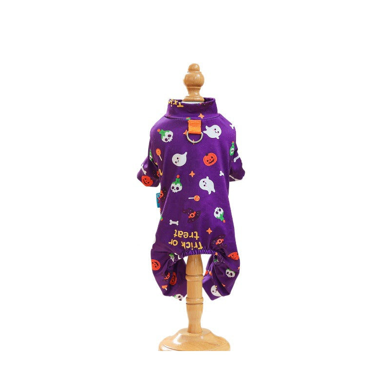 Pijama morado para perros y gatos