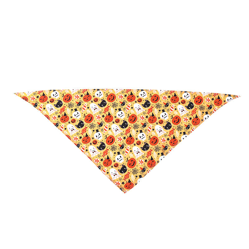 Bandana de nylon para perros y gatos con diseño festivo